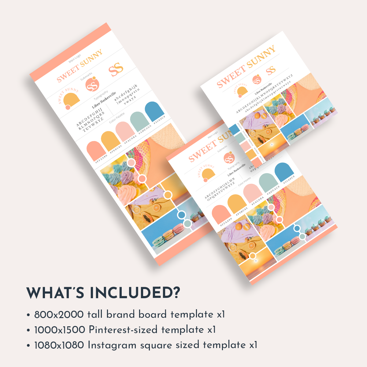 Sweet Sunny Branding Identity Kit Lite Canva Template