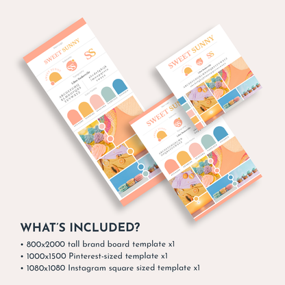 Sweet Sunny Branding Identity Kit Lite Canva Template