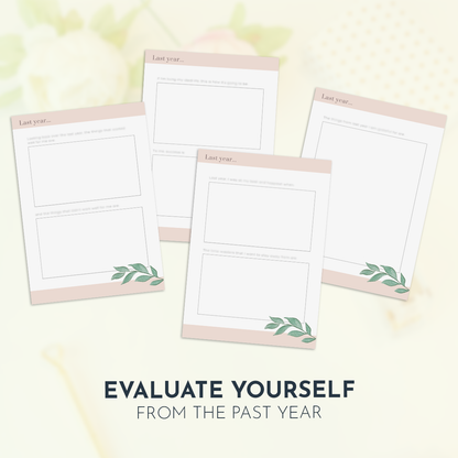 90-Day Printable Journal Planner Blush and Florals