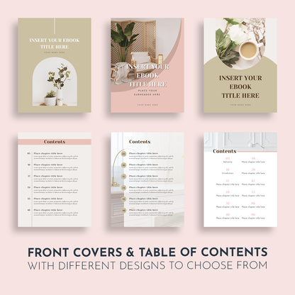 E-Book Canva Template Pink and Mocha | Berry & Mocha