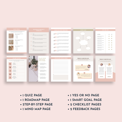 E-Book Canva Template Pink and Mocha | Berry & Mocha